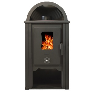Soba pe lemn Termax Aurora, 8.45 kW, randament 80.36%, 55 m², spatiu depozitare lemne, Bej - Img 2