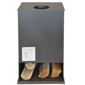 Soba pe lemn Termax Elan, 9.47 kW, randament 84.32%, 60 m², spatiu depozitare lemne, Antracit - Img 4