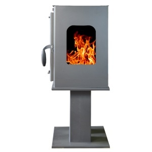 Soba pe lemn Termax Luxora cu picior, 12.2 kW, randament 84.17%, 80 m², Antracit - Img 4