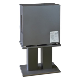 Soba pe lemn Termax Luxora cu picior, 12.2 kW, randament 84.17%, 80 m², Negru - Img 6