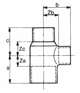 Teu redus Cupru, Ø42 - 22 - 42 mm - Img 2