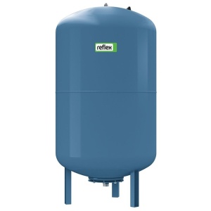 Vas expansiune Reflex Refix DE 100 litri cu membrana, fara circulatie interna, pentru instalatii sanitare, 10 bar, Albastru