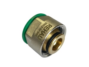 Adaptor Rehau RAUTITAN Ø16 mm, alama, cu inel de sertizare