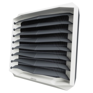 Aeroterma cu agent termic Aerock Mini R2, 3 - 20 kW, tip motor AC, debit aer 2150 m³/h, zgomot redus, tevi de conectare din cupru, 1-4-0101 - Img 2