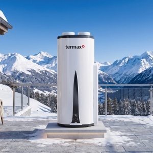 Boiler cu pompa de caldura Termax 100 litri, Montaj vertical pe perete, R290, Wi-Fi, A+ - Img 2