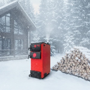 Centrala/Cazan pe lemn KOPH ECO 35 kW, cu ardere standard, 210 mp, volum manta apa 87 litri, diametru cos fum ⌀179 mm, randament 86% - Img 2