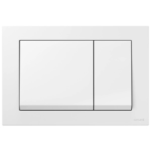 Clapeta actionare rezervor WC incastrat, Cersanit Enter K97-516, Alb, 22 x 15 x 1.65 cm - Img 1