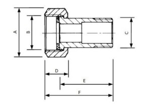 Conector etansare plana Herz 1 1/2" x 1 1/4" pentru distribuitor - Img 2