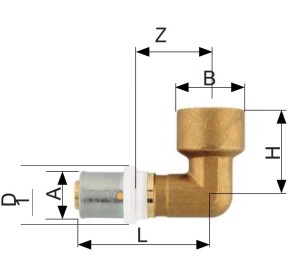 Cot HERZ PRESS 16 x 1/2I pentru teava multistrat - Img 2