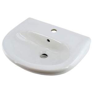 Lavoar perete, ceramica, 45 cm, alb lucios, Easil Matiz