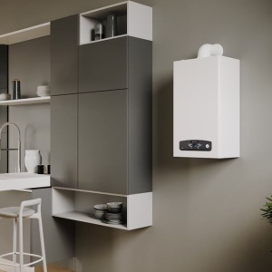 Centrala termica pe gaz in condensatie ARISTON CARES S 24, schimbator otel inox, kit evacuare inclus