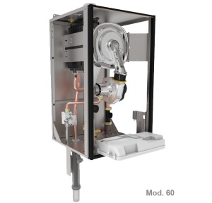 Centrala termica Fondital Itaca CH KR 60 kW - schimbator de caldura din otel inoxidabil, doar incalzire, kit de evacuare inclus