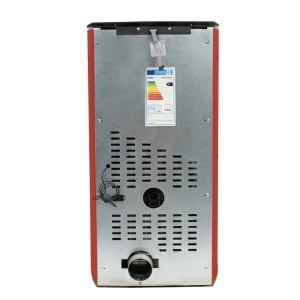 Pachet economic - Soba pe peleti KOPH PD 10 kW, cu aer cald, buncar peleti 12 kg, 60 mp, Bordo + Stabilizator tensiune + Aspirator cenusa 1000W + Cos fum inox de interior ⌀80 mm - Img 7