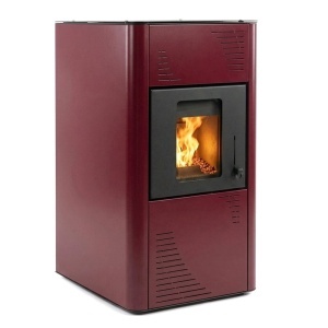Pachet Smart Control - Termosemineu pe peleti Termax Kamin PM 15 kW, 120 mp, volum apa 30 litri, diametru cos fum ⌀80 mm, vas expansiune si pompa recirculare incluse + Termostat inteligent KOPH I302 WiFi + Aspirator cenusa 1000W + Stabilizator tensiune