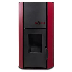 Pachet termosemineu cu peleti KOPH PM 18 kW, buncar 15 kg, pompa recirculare si vas expansiune incorporate, Bordo