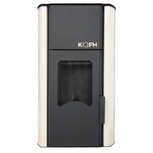 Pachet termosemineu cu peleti KOPH PM 30 kW, 200 mp, buncar peleti 30 kg, diametru cos fum ⌀80 mm, pompa recirculare si vas expansiune incorporate, Sursa KOPH 700 W + Stecher Schuko cu protectie la joasa si inalta tensiune, Crem - Img 4
