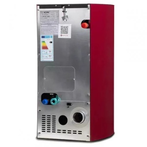 Pachet termosemineu pe peleti KOPH PM 12 kW, 80 mp, buncar peleti 12 kg, diametru cos fum ⌀80 mm, pompa recirculare si vas expansiune incorporate, Bordo, Calorifere, Grup siguranta - Img 5