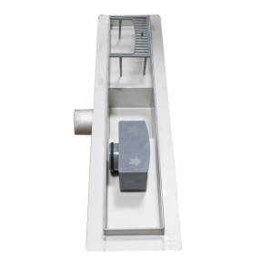 Rigola din otel inoxidabil Clasic VEN-S407A, 400 x 70 mm, membrana hidroizolanta, evacuare orizontala: Ø 40mm, Everpro - Img 4
