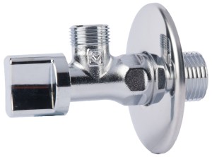 Robinet coltar cu bila HERZ, FE 1/2" - FE 3/4", PN 16, pentru apa cu sfera sub lavoar - Img 1