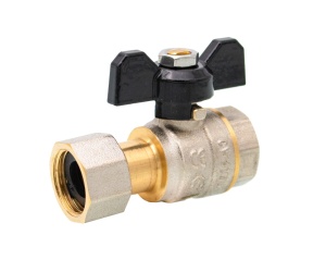 Robinet cu bila Ermetik cu olandez, FI-FI Ø 3/4" nr. 2, actionare fluture