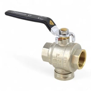 Robinet cu bila Ermetiq, filtru sita si magnet, 3 in 1, 1 1/4", PN40, alama - Img 1