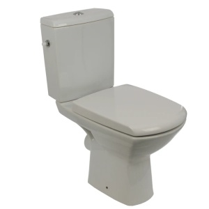 Set vas WC cu rezervor, mecanism si capac Carina New Clean On. evacuare orizontala, K31-043, alb