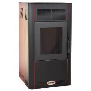 Soba cu peleti TERMAX Optima 10 kW, cu aer cald, buncar peleti 17 kg, 50 m² - Img 3