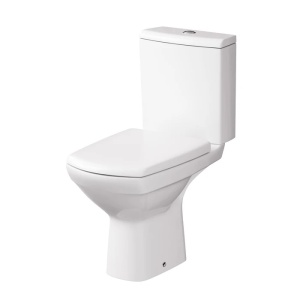 Vas wc cu rezervor + mecanism + capac, set Carina K31-060, alb, evacuare verticala, montaj pe pardoseala
