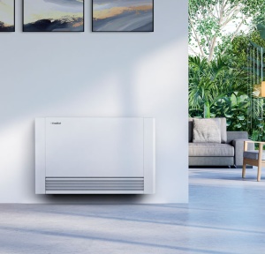 Ventiloconvector standard de pardoseala Fondital Aural One 60 SX, design modern si elegant, 1125 x 579 x 129 mm, motor cu tehnologie inverter, Alb - Img 6