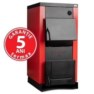 Centrala/Cazan pe lemn Termax 50 kW, cu ardere standard, volum manta apa 140 litri