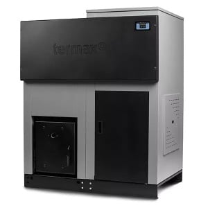 Centrala cu peleti Termax ECO GRI 70 kW, 440 mp, buncar peleti 205 kg, volum apa 200 litri, diametru cos fum ⌀120 mm