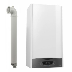 Centrala termica pe gaz/GPL in condensare Ariston Clas One 24 kW, incalzire si ACM, Kit evacuare inclus