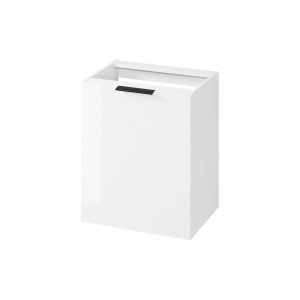 Dulap baie suspendat City, S584-026, cu sertas cos rufe, pentru lavoar, alb - Img 2
