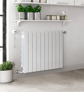 Element FONDITAL Blitz Super B4 din aluminiu 600 mm, putere termica W/elem. (ΔT 50) - 143.5 W, White - Img 3