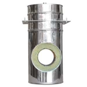 Kit exterior cos fum dublu perete izolat cu vata minerala bazaltica 40 mm, H, Ø160 mm - Img 5