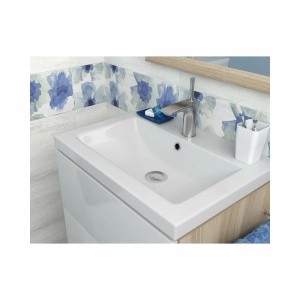 Lavoar baie Como, 80 x 45 cm, montaj pe mobilier, K32-004-BOX, alb - Img 2