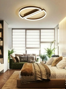 Lustra LED Rotund, Maro, cu telecomanda, 52 cm, WIFI 2.4G, lumina/rece/calda/neutra intensitate reglabila - Img 3