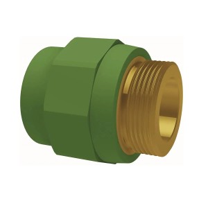 Mufa teava PPR, Ø 20 - 3/4 E, PN25, verde