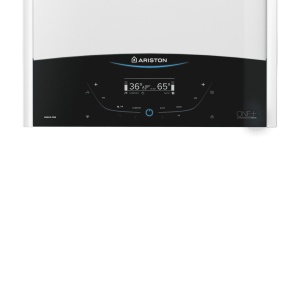 Centrala termica in condensare Ariston Genus One+ 24 kW, Clasa A, Schimbator de caldura XtraTech, Ecran LCD tactil, Meniu in limba romana, Autodiagnoza, Kit de evacuare inclus