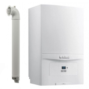 Pachet centrala termica pe gaz/GPL in condensare Vaillant ecoTEC pure VUW 236/7-2, 20.2 kW, incalzire si ACM, Kit de evacuare inclus, Robineti si Filtru antimagnetita - Img 2