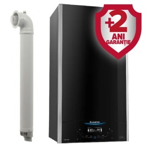 Pachet centrala termica pe gaz in condensare Ariston Alteas One + Net 30 kW, schimbator de caldura brevetat XtraTech, functii Auto, Confort, Ingrijire si Programare ora, Clasa Energetica A pe incalzire, Kit de evacuare inclus + Extragarantie 2 ani
