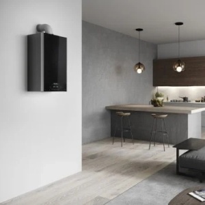 Pachet centrala termica pe gaz in condensare Ariston Alteas One + Net 35 kW, schimbator de caldura brevetat XtraTech, functii Auto, Confort, Ingrijire si Programare ora, Clasa Energetica A+ pe incalzire, Kit evacuare inclus + Extragarantie 2 ani - Img 2