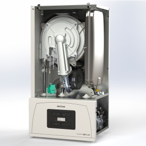 Pachet centrala termica pe gaz in condensare Motan Condens KPlus C38GC20V1, 20 kW, incalzire si ACM + Termostat wireless SENNA 270 RF - Img 4