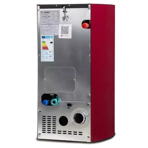 Pachet termosemineu cu peleti KOPH PM 18 kW, buncar 15 kg, pompa recirculare si vas expansiune incorporate, Bordo