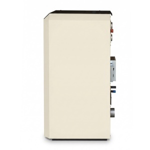 Pachet termosemineu cu peleti Termax Kamin ECO, 30 kW, 220 mp, buncar peleti 55 kg, volum apa 49 litri, diametru cos fum ⌀80 mm, vas expansiune si pompa recirculare incluse, Crem - Img 5