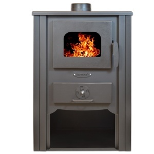 Pachet Termosemineu pe lemn Termax Decebal, 11.52 kW, randament 85.59%, 75 m², Maro, Grup siguranta, Pompa recirculare si Boiler termoelectric Tesy 80 litri - Img 2