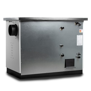 Termosoba pe lemn Termax Bosanka 25 kW din otel, evacuare pe stanga