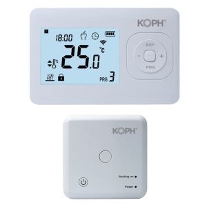 RESIGILAT: Termostat inteligent KOPH i302 pentru centrale termice, WiFi, Control prin internet, Tuya Smart/Smart Life - Img 2