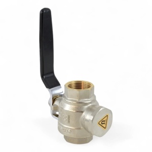 Robinet cu bila Ermetiq, filtru sita si magnet, 3 in 1, 1 1/4", PN40, alama - Img 2