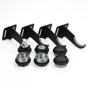 Set fixare pentru elementi aluminiu 1/2" Black Coffee, Fondital